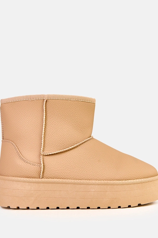 Braune niedrige Schneestiefel mit... Braune niedrige Schneestiefel mit...