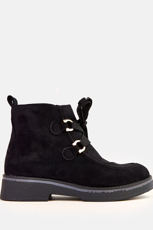 Schwarze warme Stiefel mit... Schwarze warme Stiefel mit...