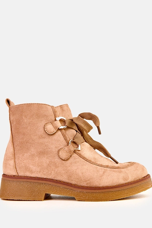 Beige warme Stiefel mit dekorativen... Beige warme Stiefel mit dekorativen...