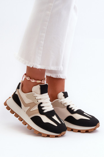 Sneakers Stilvollllschuhe Turnschuhe Feminin schZuarze Farbe Kalelia 2