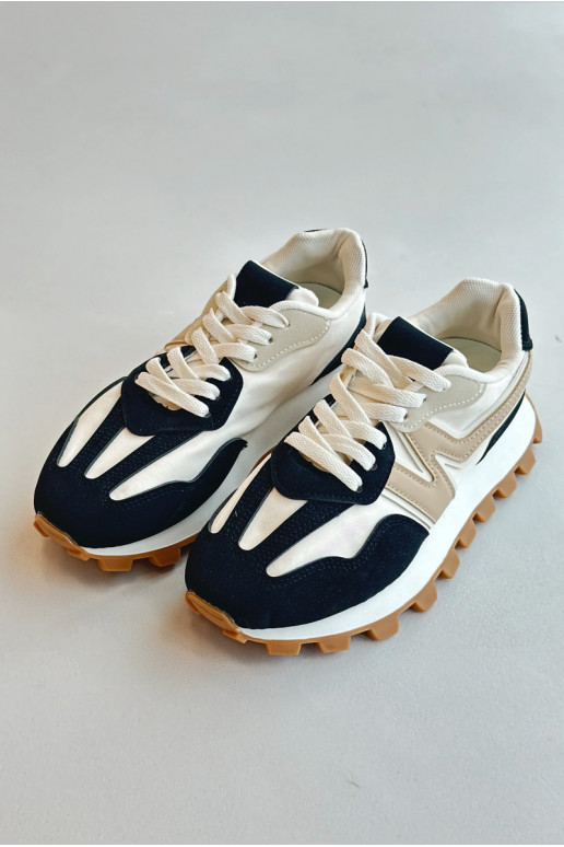 Sneakers Stilvollllschuhe Turnschuhe Feminin schZuarze Farbe Kalelia