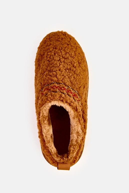 Braune flache Schneestiefel mit... Braune flache Schneestiefel mit...