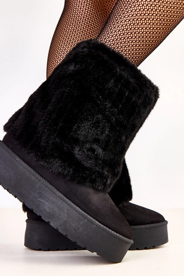 Schwarze Schneestiefel mit... 2