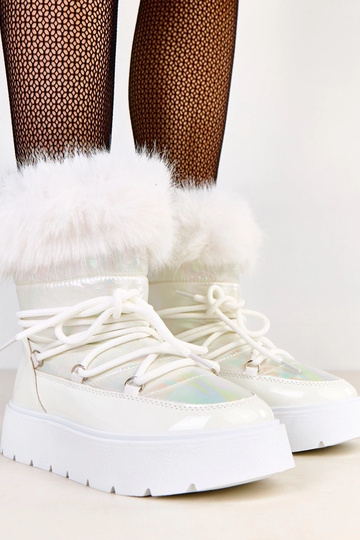 Weiße Schneestiefel mit... 2