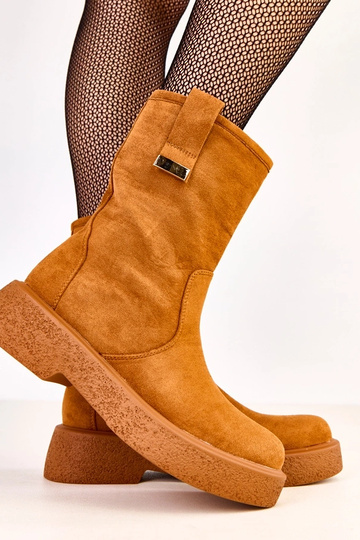 Braune Stiefeletten aus... 2