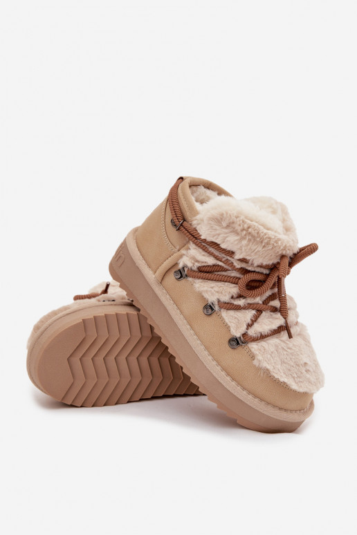 Schneestiefel Kindisch Jugend mit Pelzmantel D.Franklin DFSH370011 Beige Schneestiefel Kindisch Jugend mit Pelzmantel D.Franklin DFSH370011 Beige