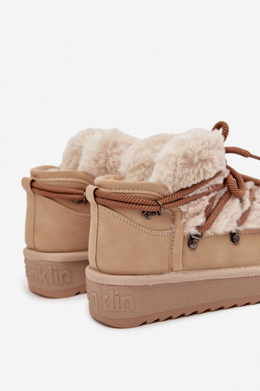 Schneestiefel Kindisch Jugend mit Pelzmantel D.Franklin DFSH370011 Beige Schneestiefel Kindisch Jugend mit Pelzmantel D.Franklin DFSH370011 Beige