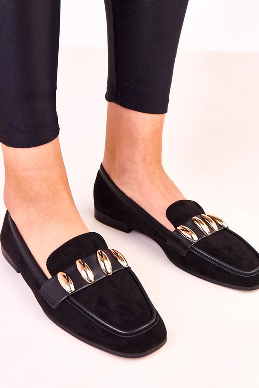 Schwarze elegante Ballerinas mit... Schwarze elegante Ballerinas mit...