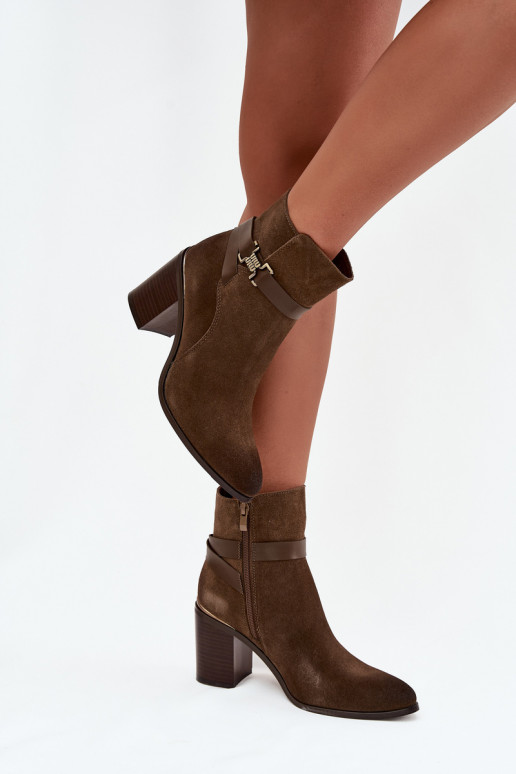 DamenstiefelErmöglichtturalnego aus INildlederu mit Absätzen sich Zuarm laufen Sergio Leone BT25384-S Khaki-Farbe DamenstiefelErmöglichtturalnego aus INildlederu mit Absätzen sich Zuarm laufen Sergio Leone BT25384-S Khaki-Farbe