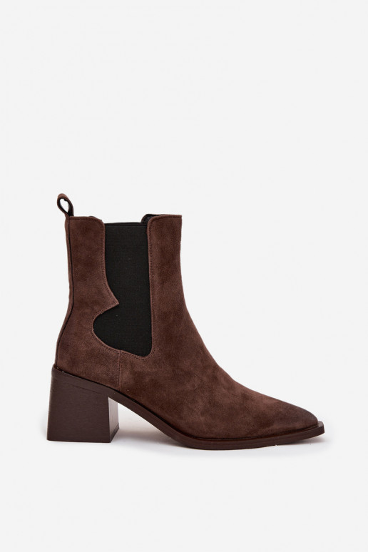 Haut aus INildleder Stiefel mit Heizung im Inneren Artiker 57C0047 braune Farbe Haut aus INildleder Stiefel mit Heizung im Inneren Artiker 57C0047 braune Farbe