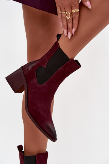 Haut aus INildleder Stiefel mit Heizung im Inneren Artiker 57C0048 Burgund 2