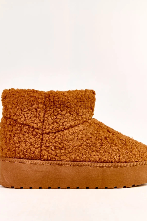 Braune Schneestiefel mit...