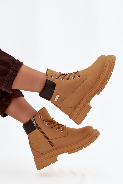 sich Zuarm laufen Schuhe Feminin Zum Schloss braune Farbe Selinda