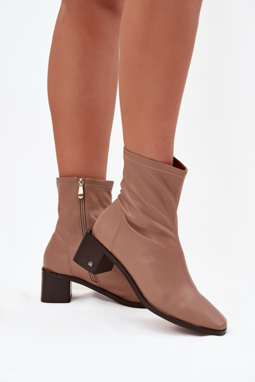 Feminin Stiefel mit Absätzen Vinceza 23-10791 Beige Feminin Stiefel mit Absätzen Vinceza 23-10791 Beige