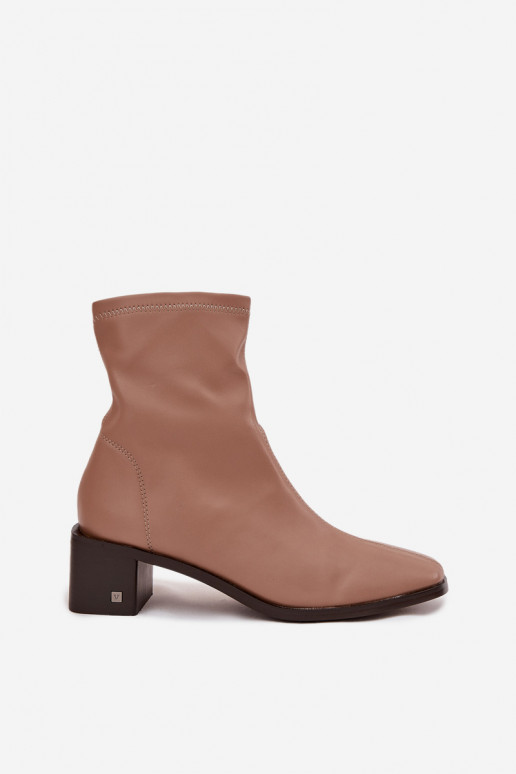 Feminin Stiefel mit Absätzen Vinceza 23-10791 Beige Feminin Stiefel mit Absätzen Vinceza 23-10791 Beige