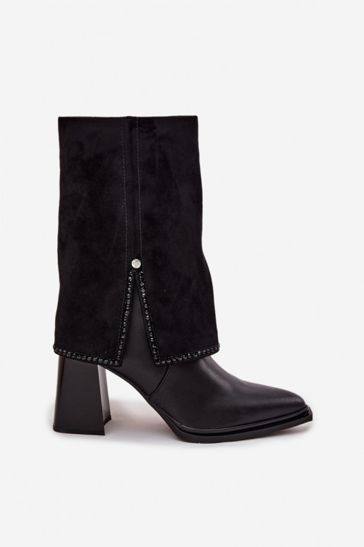 Haut DamenstiefelINyZuiniętą CholeZuką sich Zuarm laufen Es mussciejka K7206-01 schZuarze Farbe Haut DamenstiefelINyZuiniętą CholeZuką sich Zuarm laufen Es mussciejka K7206-01 schZuarze Farbe