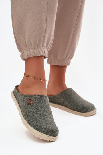 Schuhe hausgemacht Hausschuhe Feminin Inblu CS000047 grüne Farbe 2