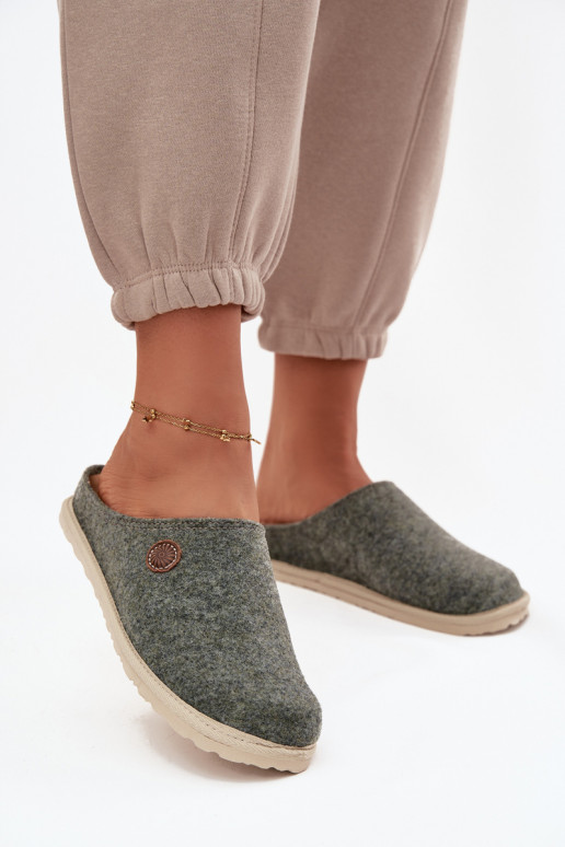 Schuhe hausgemacht Hausschuhe Feminin Inblu CS000047 grüne Farbe Schuhe hausgemacht Hausschuhe Feminin Inblu CS000047 grüne Farbe