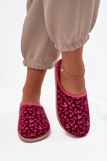Hausschuhe Feminin Love Inblu ET000032 pinke Farbe 2