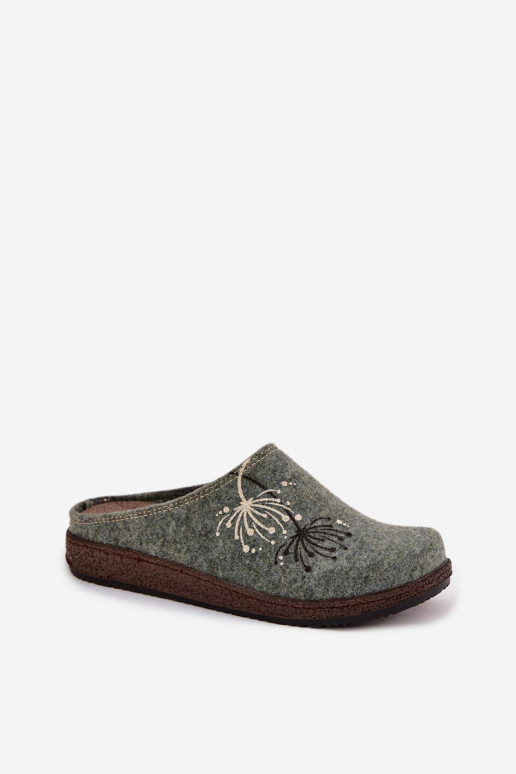 Feminin Schuhe hausgemacht Hausschuhe Inblu NL000011 grüne Farbe Feminin Schuhe hausgemacht Hausschuhe Inblu NL000011 grüne Farbe