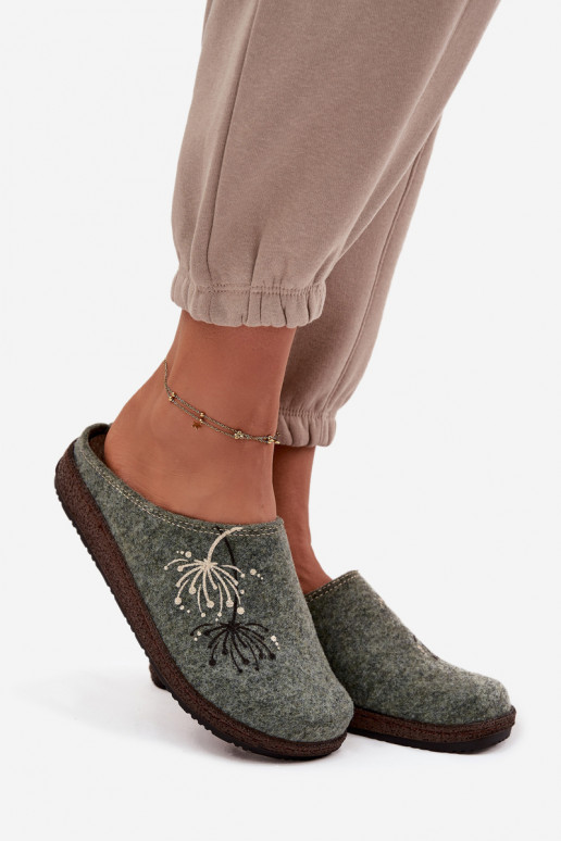 Feminin Schuhe hausgemacht Hausschuhe Inblu NL000011 grüne Farbe Feminin Schuhe hausgemacht Hausschuhe Inblu NL000011 grüne Farbe