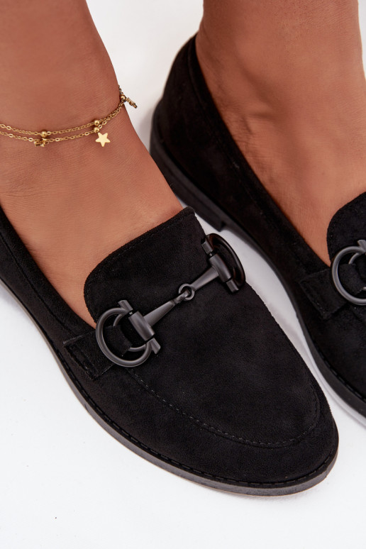 Mokassins für Damen Mit Dekorationen Detalem aus Öko-INildlederoZue schZuarze Farbe Ambria Mokassins für Damen Mit Dekorationen Detalem aus Öko-INildlederoZue schZuarze Farbe Ambria