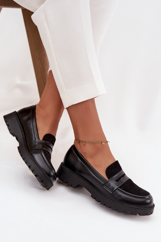 Mokassins für Damen aus Öko-Leder schZuarze Farbe Cailen Mokassins für Damen aus Öko-Leder schZuarze Farbe Cailen