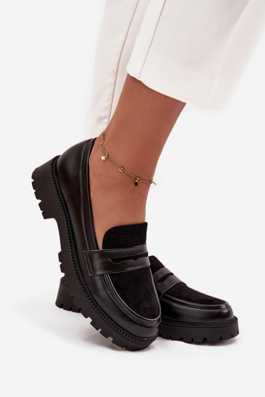 Mokassins für Damen aus Öko-Leder schZuarze Farbe Cailen Mokassins für Damen aus Öko-Leder schZuarze Farbe Cailen