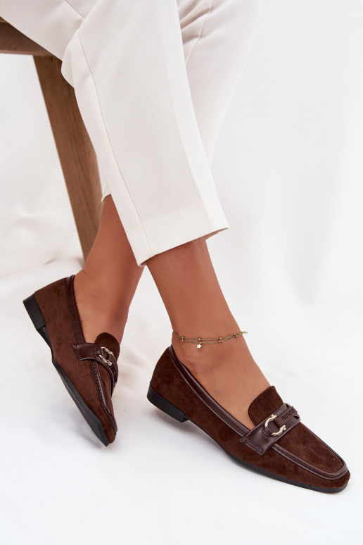 Mokassins Mokassins Feminin Mit Dekorationen Element CzekoladoZue Evelora