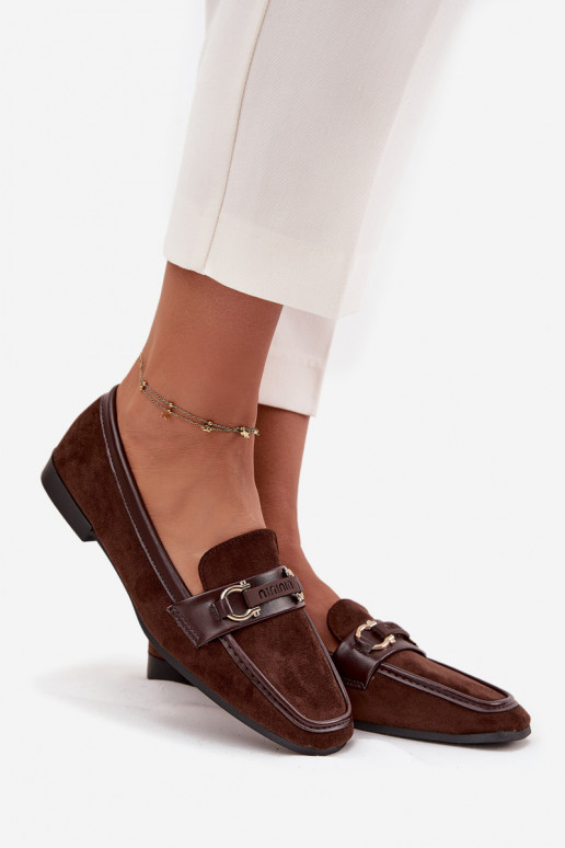 Mokassins Mokassins Feminin Mit Dekorationen Element CzekoladoZue Evelora