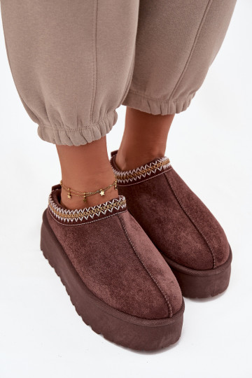 Schneestiefel Feminin Mit Dekorationen Haftem CzekoladoZue Jenira