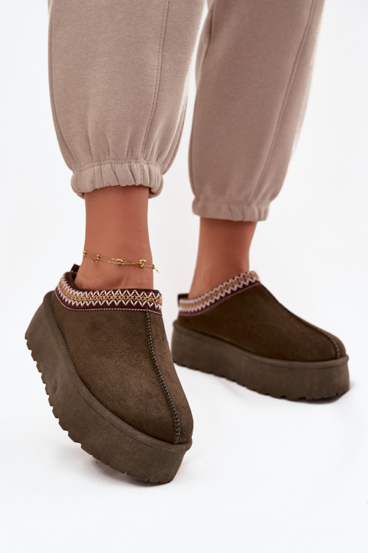 Schneestiefel Feminin Mit Dekorationen Haftem Khaki-Farbe-Farbe Jenira Schneestiefel Feminin Mit Dekorationen Haftem Khaki-Farbe-Farbe Jenira