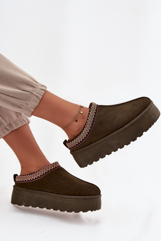 Schneestiefel Feminin Mit Dekorationen Haftem Khaki-Farbe-Farbe Jenira Schneestiefel Feminin Mit Dekorationen Haftem Khaki-Farbe-Farbe Jenira