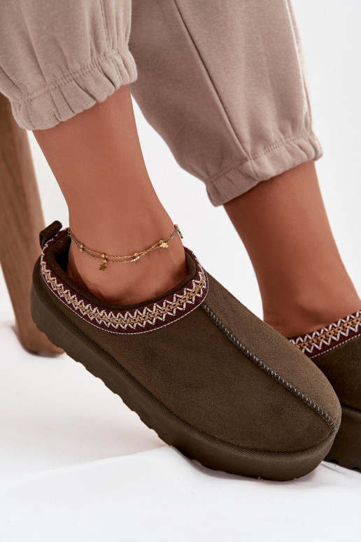 Schneestiefel Feminin Mit Dekorationen Haftem Khaki-Farbe-Farbe Jenira Schneestiefel Feminin Mit Dekorationen Haftem Khaki-Farbe-Farbe Jenira