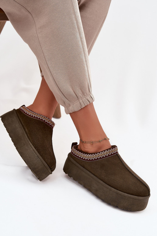 Schneestiefel Feminin Mit Dekorationen Haftem Khaki-Farbe-Farbe Jenira Schneestiefel Feminin Mit Dekorationen Haftem Khaki-Farbe-Farbe Jenira