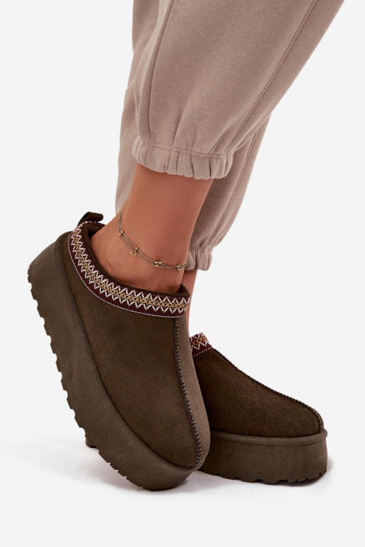 Schneestiefel Feminin Mit Dekorationen Haftem Khaki-Farbe-Farbe Jenira Schneestiefel Feminin Mit Dekorationen Haftem Khaki-Farbe-Farbe Jenira