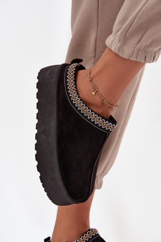 Schneestiefel Feminin Mit Dekorationen Haftem schZuarze Farbe Jenira Schneestiefel Feminin Mit Dekorationen Haftem schZuarze Farbe Jenira