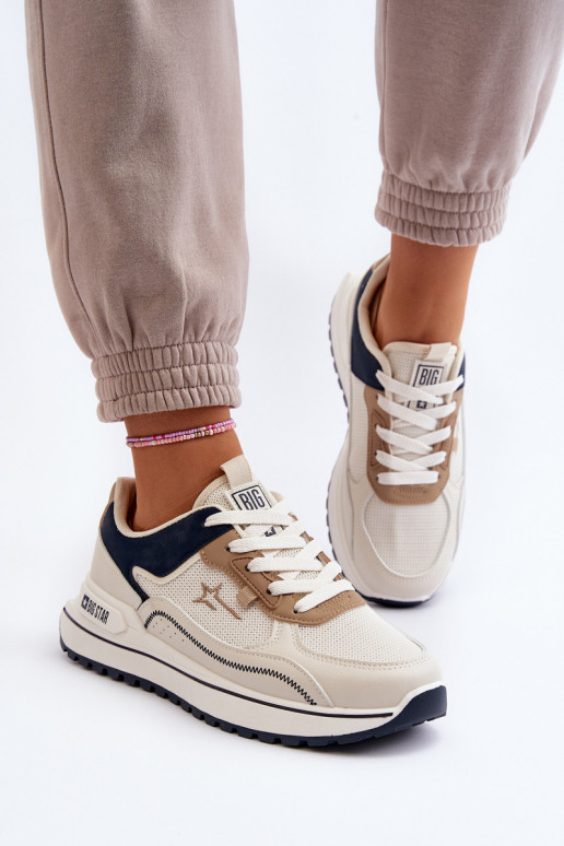 Sneakers Stilvollllschuhe Feminin Big Star NN274A092 Beige Sneakers Stilvollllschuhe Feminin Big Star NN274A092 Beige