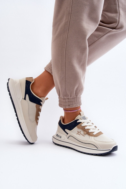 Sneakers Stilvollllschuhe Feminin Big Star NN274A092 Beige Sneakers Stilvollllschuhe Feminin Big Star NN274A092 Beige