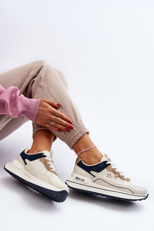 Sneakers Stilvollllschuhe Feminin Big Star NN274A092 Beige Sneakers Stilvollllschuhe Feminin Big Star NN274A092 Beige