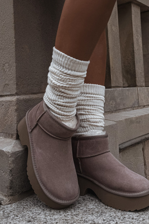 Schneestiefel FemininErmöglichtturalnego aus INildlederu sich Zuarm laufen mit Fell innen Khaki-Farbe Milora Schneestiefel FemininErmöglichtturalnego aus INildlederu sich Zuarm laufen mit Fell innen Khaki-Farbe Milora