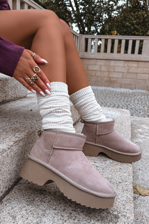 Schneestiefel FemininErmöglichtturalnego aus INildlederu sich Zuarm laufen mit Fell innen Khaki-Farbe Milora Schneestiefel FemininErmöglichtturalnego aus INildlederu sich Zuarm laufen mit Fell innen Khaki-Farbe Milora