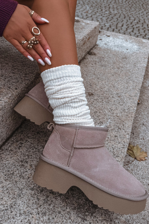 Schneestiefel FemininErmöglichtturalnego aus INildlederu sich Zuarm laufen mit Fell innen Khaki-Farbe Milora Schneestiefel FemininErmöglichtturalnego aus INildlederu sich Zuarm laufen mit Fell innen Khaki-Farbe Milora