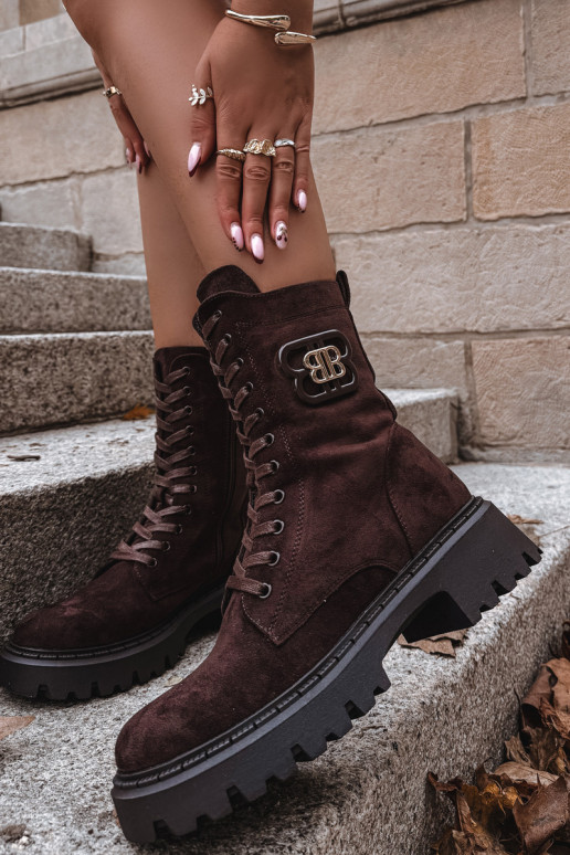 Stiefel INokrery Feminin Mit Dekorationen Element sich Zuarm laufen CzekoladoZue Kalindra