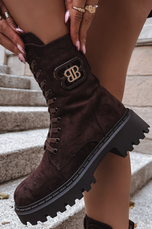 Stiefel INokrery Feminin Mit Dekorationen Element sich Zuarm laufen CzekoladoZue Kalindra