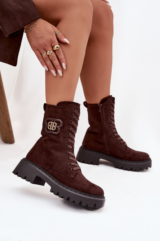 Stiefel INokrery Feminin Mit Dekorationen Element sich Zuarm laufen CzekoladoZue Kalindra