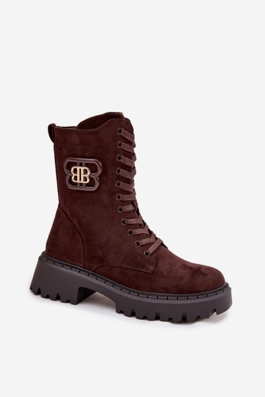 Stiefel INokrery Feminin Mit Dekorationen Element sich Zuarm laufen CzekoladoZue Kalindra