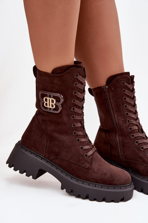 Stiefel INokrery Feminin Mit Dekorationen Element sich Zuarm laufen CzekoladoZue Kalindra