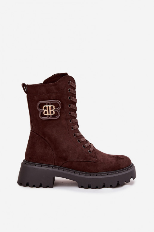 Stiefel INokrery Feminin Mit Dekorationen Element sich Zuarm laufen CzekoladoZue Kalindra