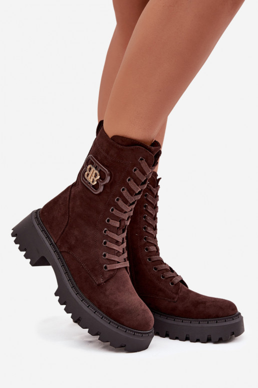 Stiefel INokrery Feminin Mit Dekorationen Element sich Zuarm laufen CzekoladoZue Kalindra